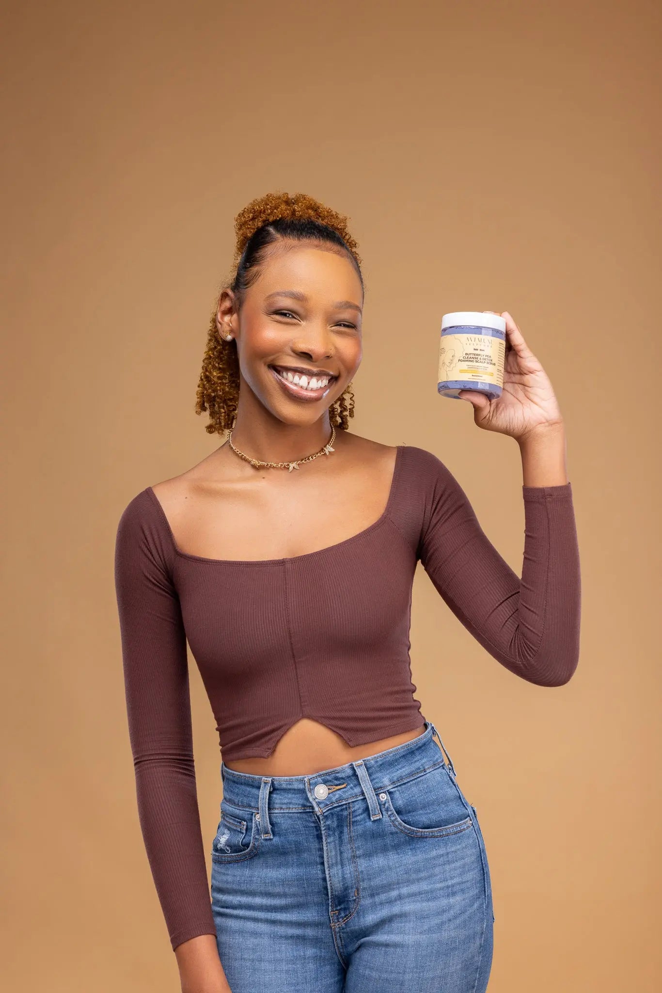 Butterfly Pea Cleanse & Detox Foaming Scalp Scrub Avialuxe