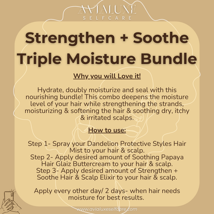 Strengthen + Soothe Triple Moisture Bundle